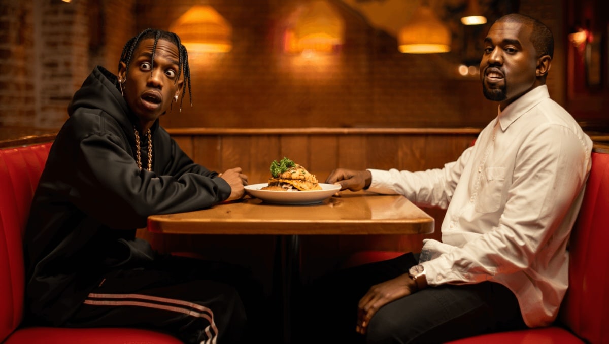 Travis Scott Recalls His Surreal First Encounter With Kanye West, Including the Stomach-Turning Meal They Ate Together