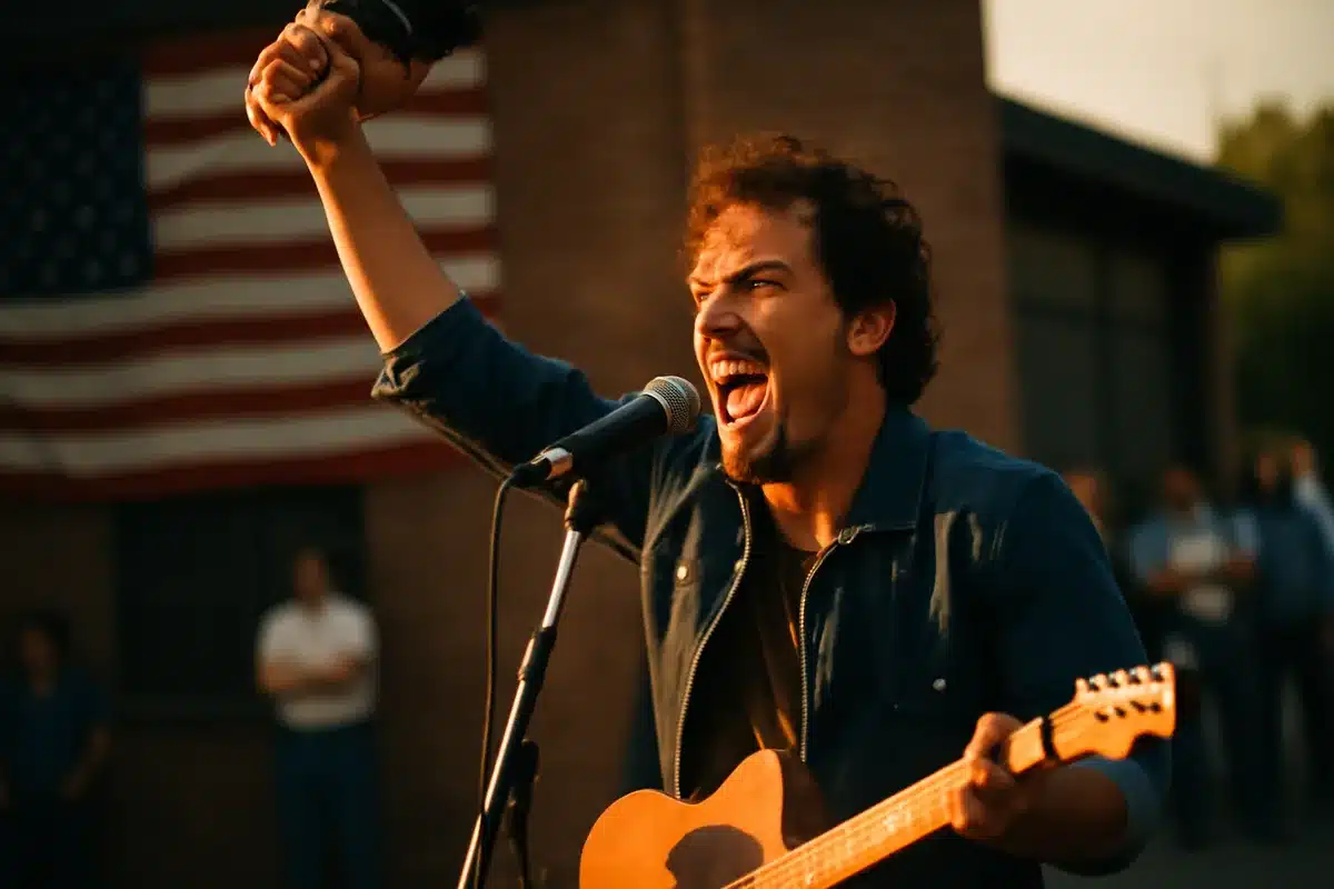 Bruce Springsteen — How a Stark Protest Became a Patriotic Rallying Cry — Bruce Springsteen wrote a blunt, angry song about veterans and the cost of war. The verses describe jobs lost and lives damaged. The chorus, however, is loud and