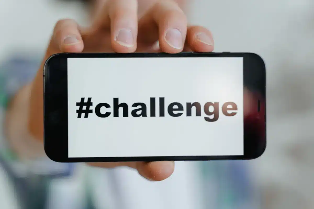 People engaged with viral content on social media platforms, sharing and discussing trending topics