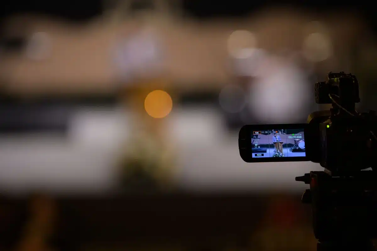Video footage captured in dim indoor lighting with clear detail and reduced noise