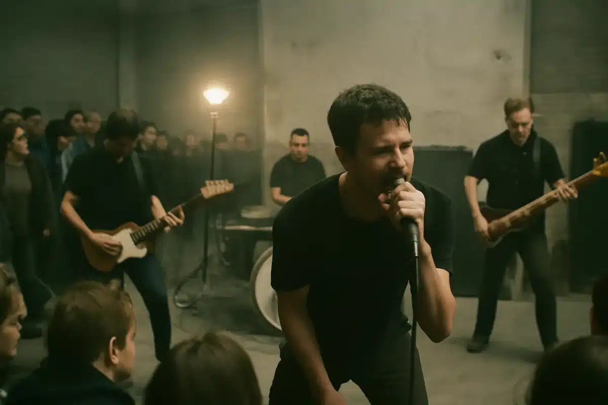 Behind the Scenes: Fast, Focused, and Intense — The production moved quickly. Scheduling and budget forced decisions that became part of the video's identity. Many of the aesthetic choices were born of necessity. Band members preferred minimal staging. Extras were real