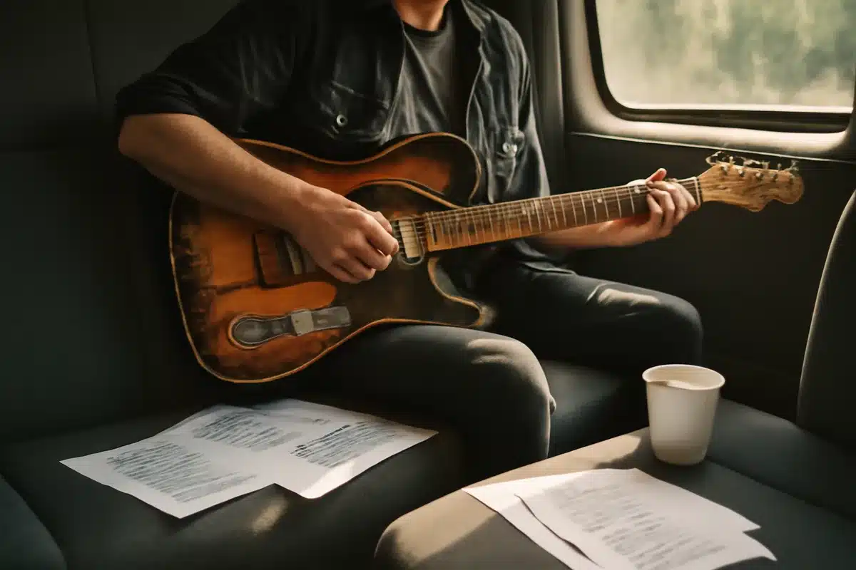 Alt-rock guitarist admits he felt clumsy and lazy during iconic band's early years