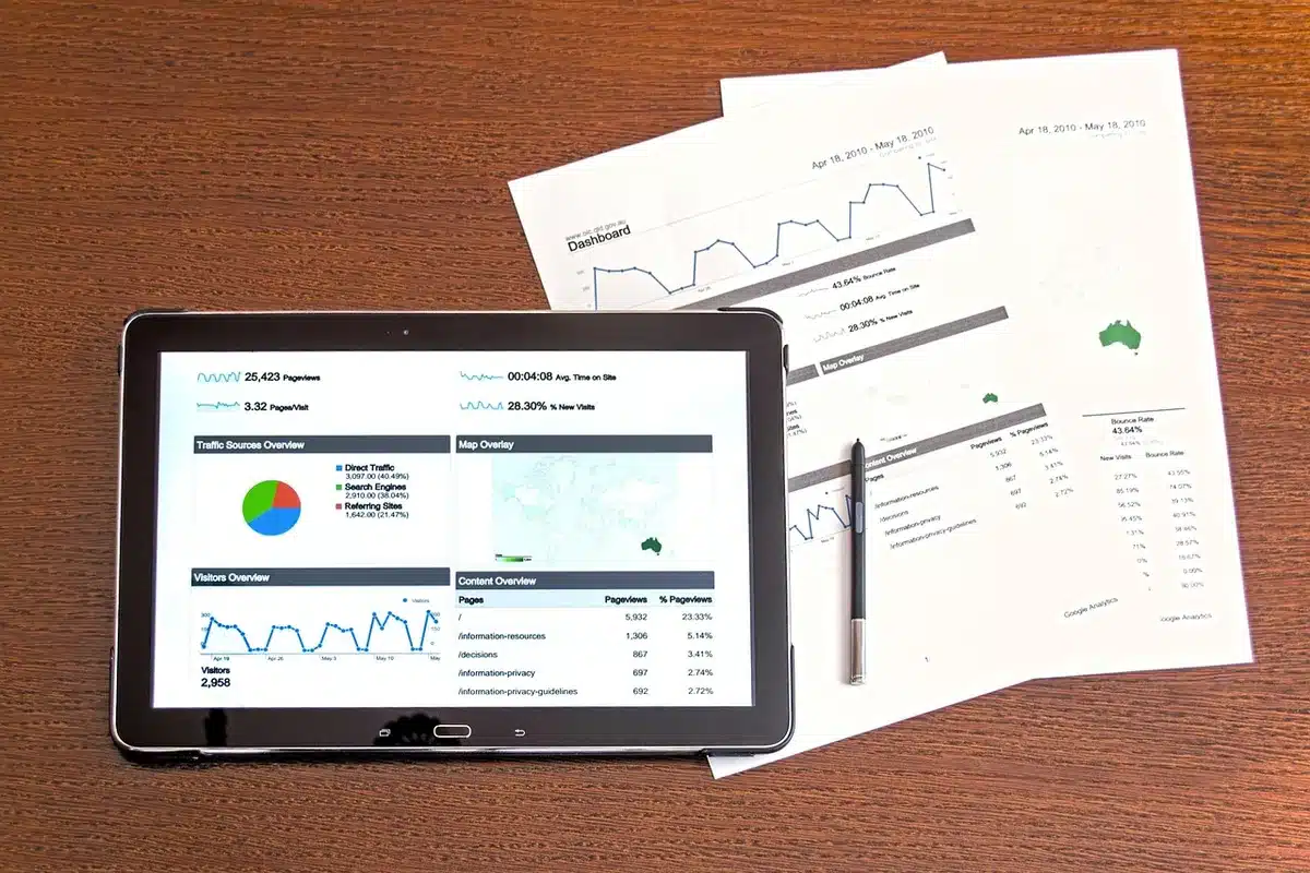 Forensic psychiatrist reviewing notes during an evaluation