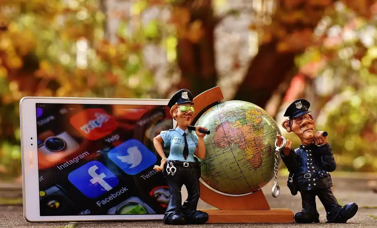 Smartphone screen showing social media comments and a trending hashtag