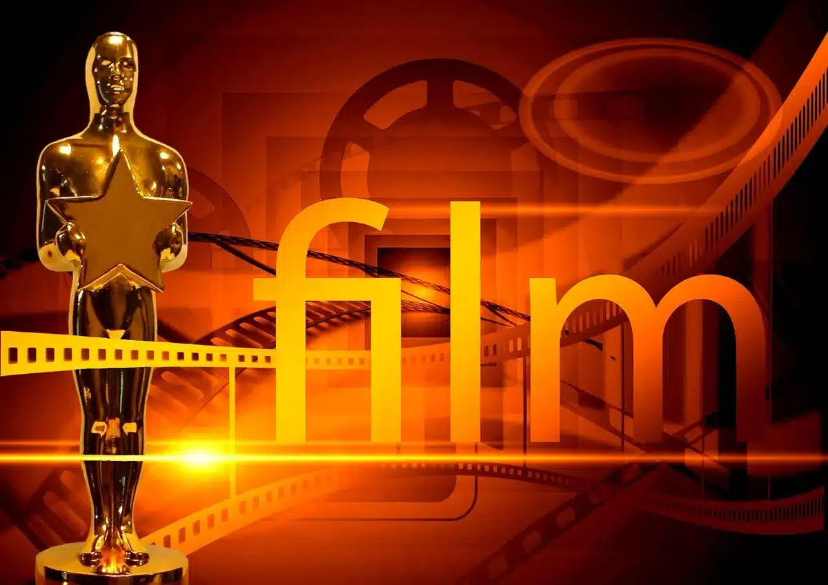 Empty red carpet and festival steps with spotlights evoking Cannes success