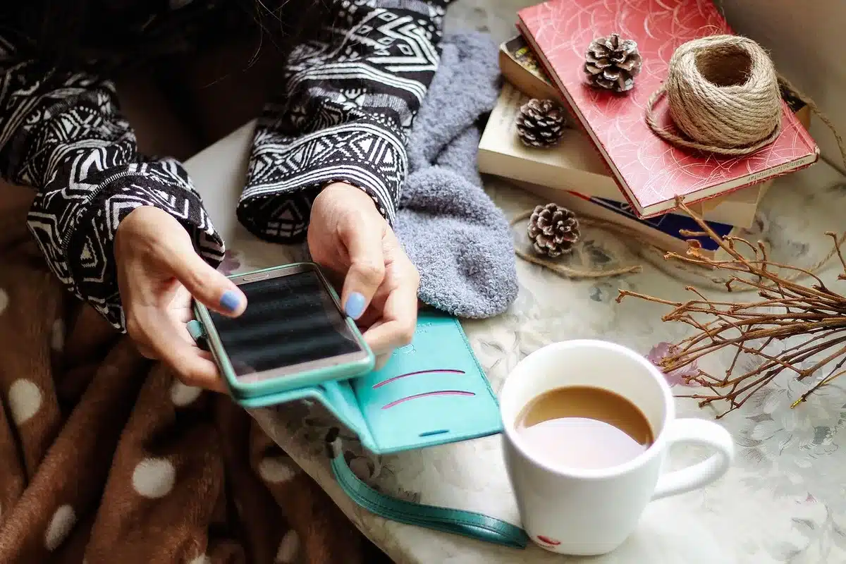 Smartphone showing a music clip going viral on social media feeds