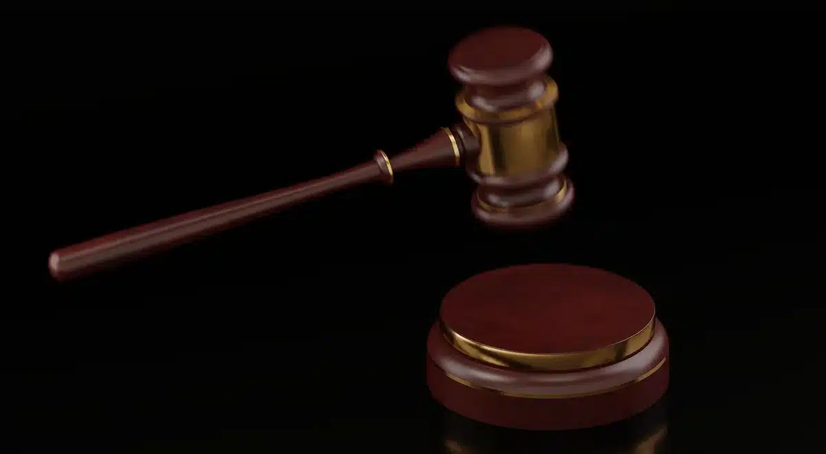 Scales of justice and gavel representing constitutional questions
