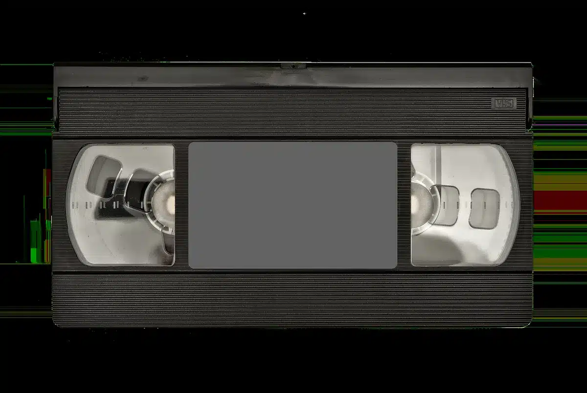 Unlabeled tapes and archival music boxes in storage