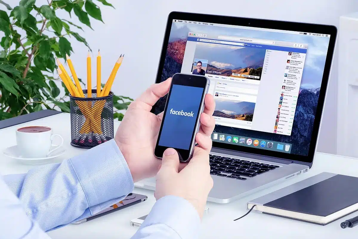 Printed screenshots of a viral social media post spread on a newsroom desk